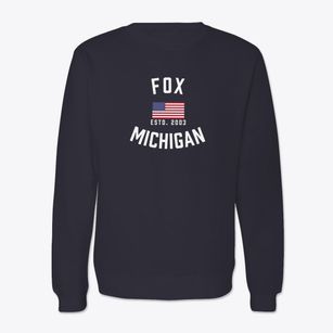 Fox Michigan Patriot Crewneck Sweatshirt
