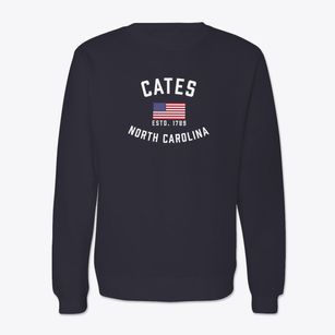 Cates North Carolina Patriot Crewneck Sweatshirt