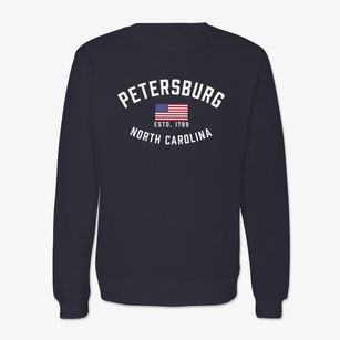 Petersburg North Carolina Patriot Crewneck Sweatshirt