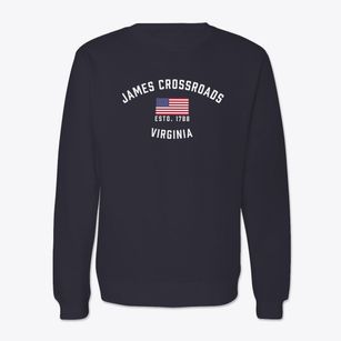 James Crossroads Virginia Patriot Crewneck Sweatshirt