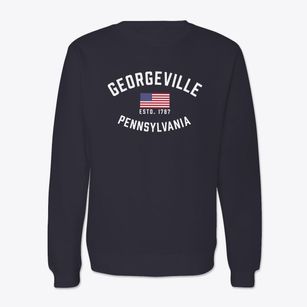 Georgeville Pennsylvania Patriot Crewneck Sweatshirt