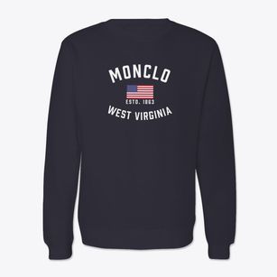 Monclo West Virginia Patriot Crewneck Sweatshirt