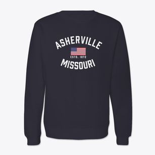 Asherville Missouri Patriot Crewneck Sweatshirt