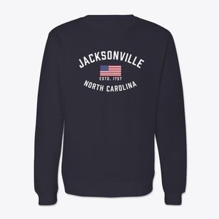Jacksonville North Carolina Patriot Crewneck Sweatshirt