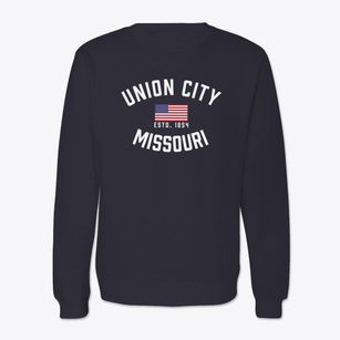 Union City Missouri Patriot Crewneck Sweatshirt