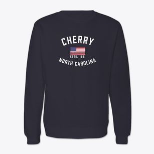 Cherry North Carolina Patriot Crewneck Sweatshirt