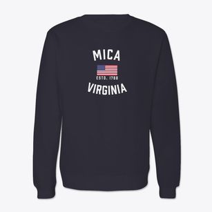Mica Virginia Patriot Crewneck Sweatshirt