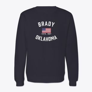 Brady Oklahoma Patriot Crewneck Sweatshirt