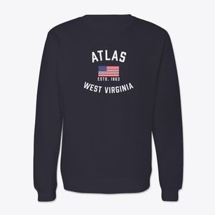 Atlas West Virginia Patriot Crewneck Sweatshirt