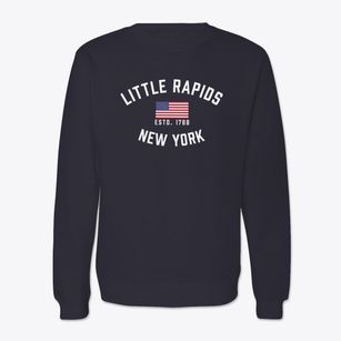 Little Rapids New York Patriot Crewneck Sweatshirt