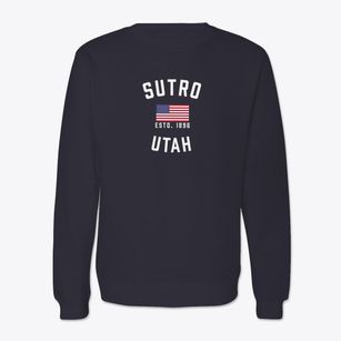 Sutro Utah Patriot Crewneck Sweatshirt