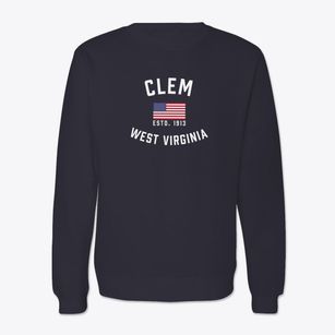 Clem West Virginia Patriot Crewneck Sweatshirt
