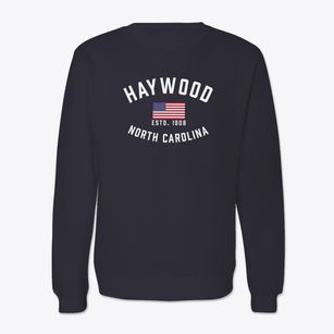 Haywood North Carolina Patriot Crewneck Sweatshirt
