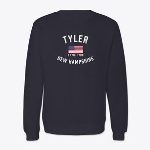 Tyler New Hampshire Patriot Crewneck Sweatshirt