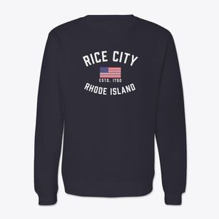 Rice City Rhode Island Patriot Crewneck Sweatshirt