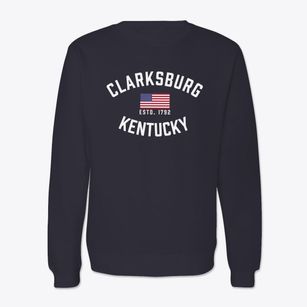 Clarksburg Kentucky Patriot Crewneck Sweatshirt