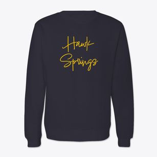 Hawk Springs Wyoming Freestyle Crewneck Sweatshirt