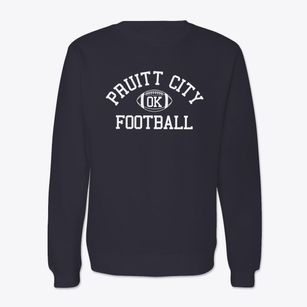 Pruitt City Oklahoma Football Crewneck Sweatshirt
