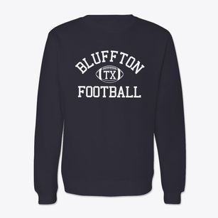 Bluffton Texas Football Crewneck Sweatshirt