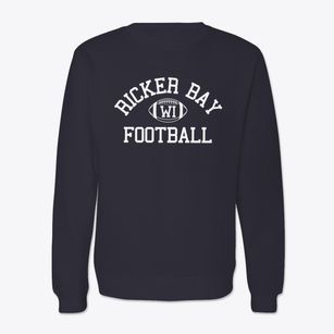 Ricker Bay Wisconsin Football Crewneck Sweatshirt
