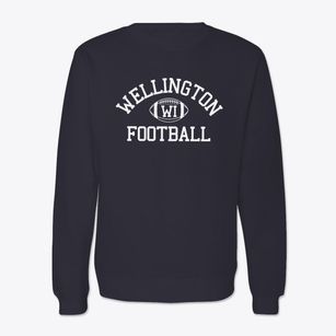 Wellington Wisconsin Football Crewneck Sweatshirt