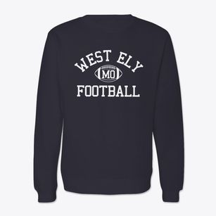 West Ely Missouri Football Crewneck Sweatshirt