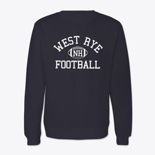West Rye New Hampshire Football Crewneck Sweatshirt