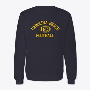 Carolina Beach North Carolina Football Crewneck Sweatshirt