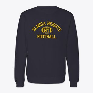 Elmira Heights New York Football Crewneck Sweatshirt