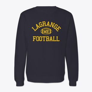 Lagrange Maine Football Crewneck Sweatshirt