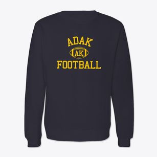 Adak Alaska Football Crewneck Sweatshirt