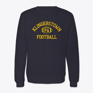 Klingerstown Pennsylvania Football Crewneck Sweatshirt