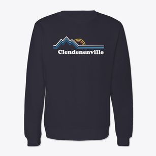 Clendenenville West Virginia Mountain View Crewneck Sweatshirt