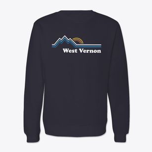 West Vernon Pennsylvania Mountain View Crewneck Sweatshirt