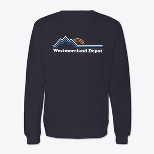 Westmoreland Depot New Hampshire Mountain View Crewneck Sweatshirt