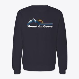 Mountain Grove North Carolina Mountain View Crewneck Sweatshirt