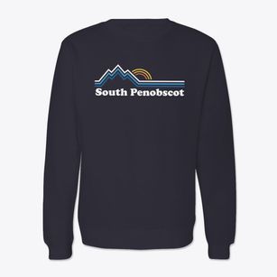 South Penobscot Maine Mountain View Crewneck Sweatshirt