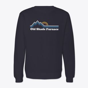 Old Shade Furnace Pennsylvania Mountain View Crewneck Sweatshirt