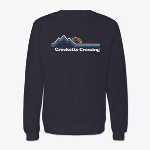 Crocketts Crossing New Hampshire Mountain View Crewneck Sweatshirt