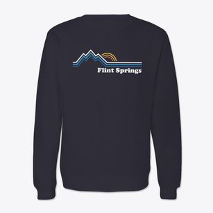 Flint Springs Tennessee Mountain View Crewneck Sweatshirt