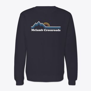 Mclamb Crossroads North Carolina Mountain View Crewneck Sweatshirt
