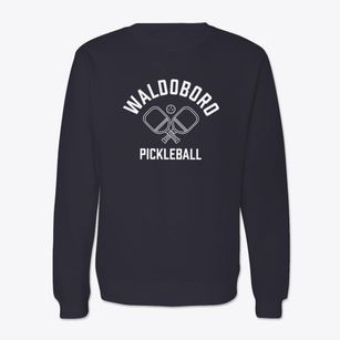 Waldoboro Maine Pickleball Crewneck Sweatshirt