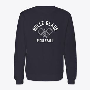 Belle Glade Florida Pickleball Crewneck Sweatshirt