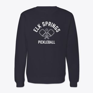 Elk Springs Missouri Pickleball Crewneck Sweatshirt