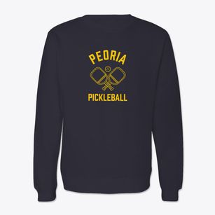 Peoria Missouri Pickleball Crewneck Sweatshirt