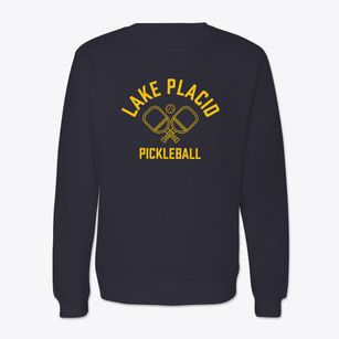 Lake Placid New York Pickleball Crewneck Sweatshirt
