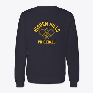 Hidden Hills California Pickleball Crewneck Sweatshirt