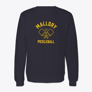 Mallory West Virginia Pickleball Crewneck Sweatshirt