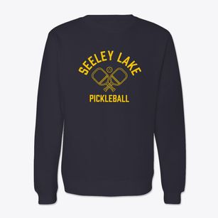Seeley Lake Montana Pickleball Crewneck Sweatshirt