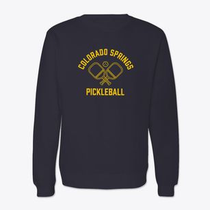 Colorado Springs Colorado Pickleball Crewneck Sweatshirt